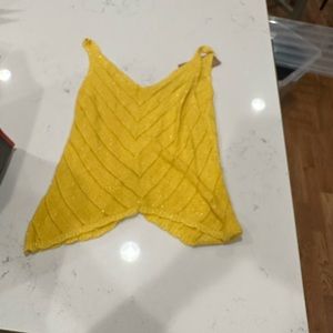 Free for humanity yellow crop tank